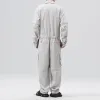Men's Loose Detachable Multi-Pocket Cargo Jumpsuit Coverall 66052731Y sold by Manly