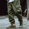 Men's Casual Outdoor Multi-pocket Cotton Cargo Pants 53284678M sold by Manly