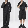 Men's Loose Detachable Multi-Pocket Cargo Jumpsuit Coverall 66052731Y sold by Manly