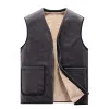 Men's V-Neck Fleece Thermal Vest 37128088X sold by Manly