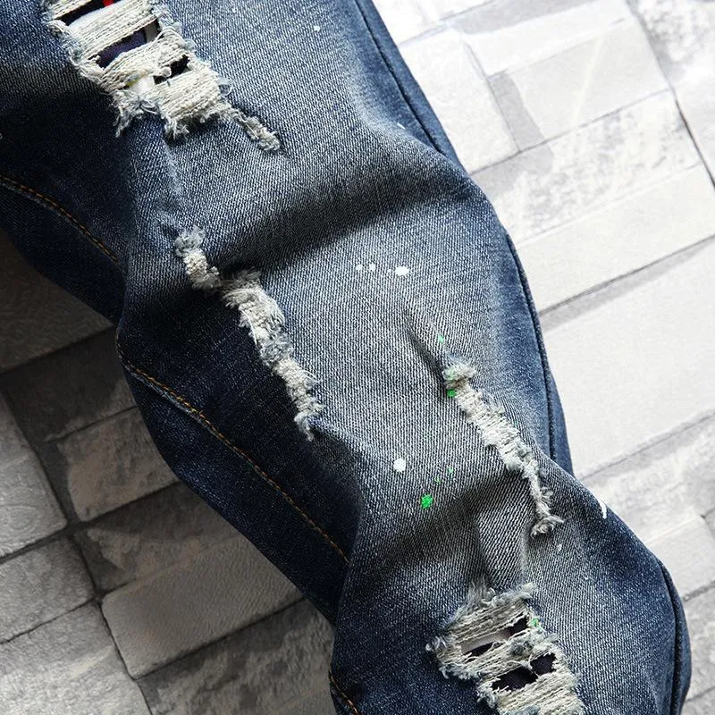 Men's Ripped Stretch Slim Jeans 44696788Y sold by Manly product image thumbnail 5