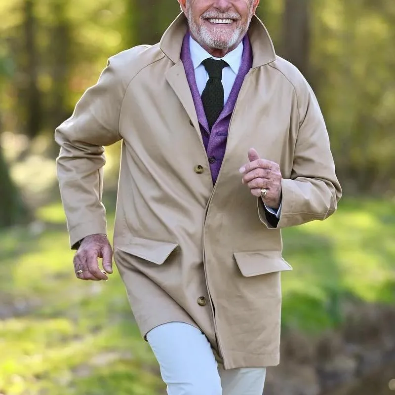 Men's Fashion Solid Color Lapel Single Breasted Casual Coat 56650727Z sold by Manly product image thumbnail 3