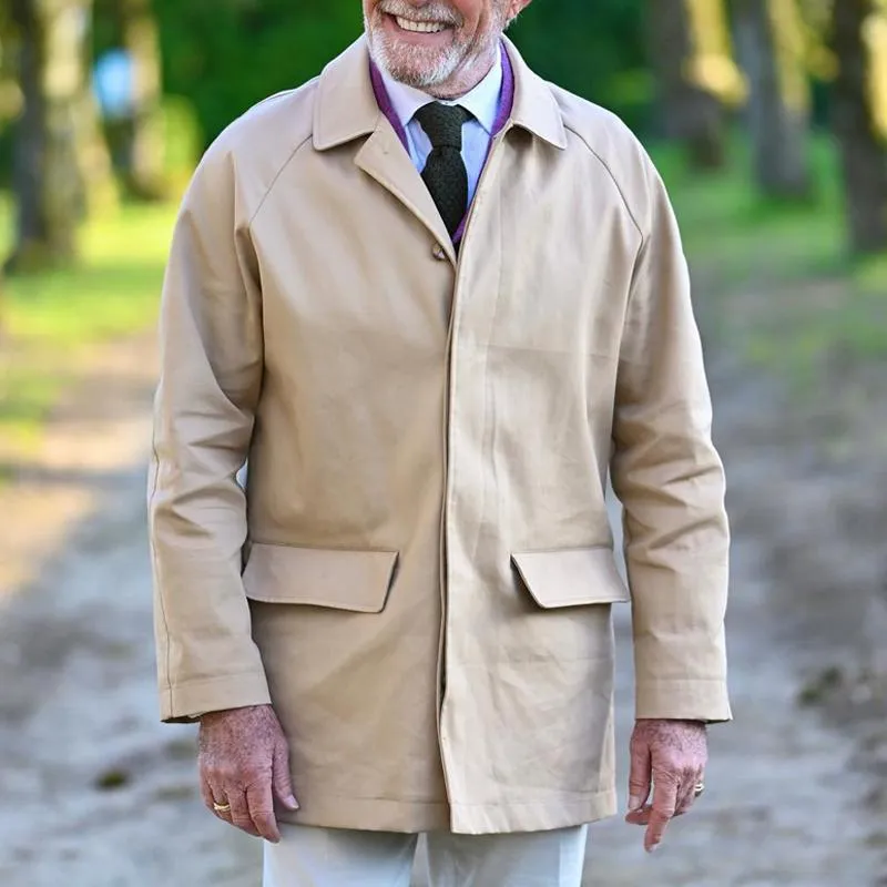 Men's Fashion Solid Color Lapel Single Breasted Casual Coat 56650727Z sold by Manly product image thumbnail 2