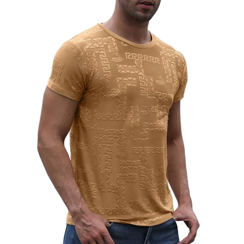 Men's Casual Sports Stretch Short-sleeved Quick-drying T-shirt 56455171X sold by Manly