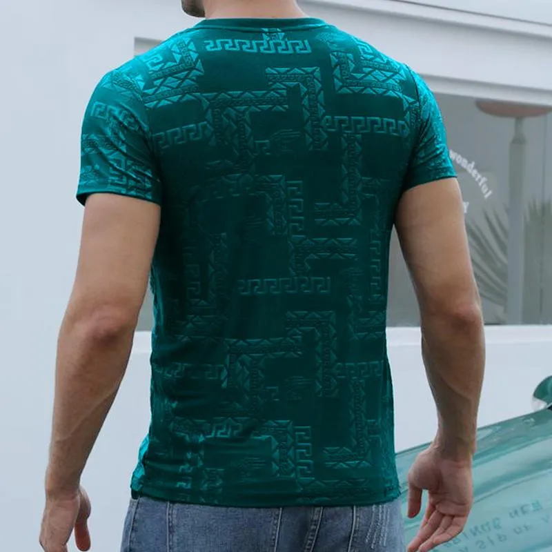 Men's Casual Sports Stretch Short-sleeved Quick-drying T-shirt 56455171X sold by Manly product image thumbnail 4