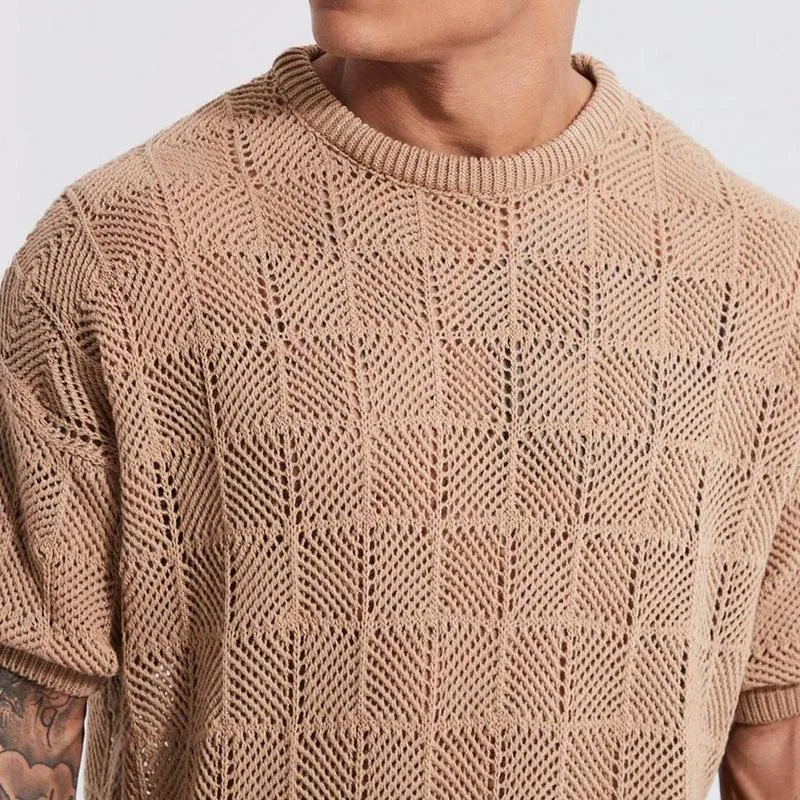 Men's Round Neck Sports Loose Short Sleeve Two-piece Set 77010248X sold by Manly product image thumbnail 4