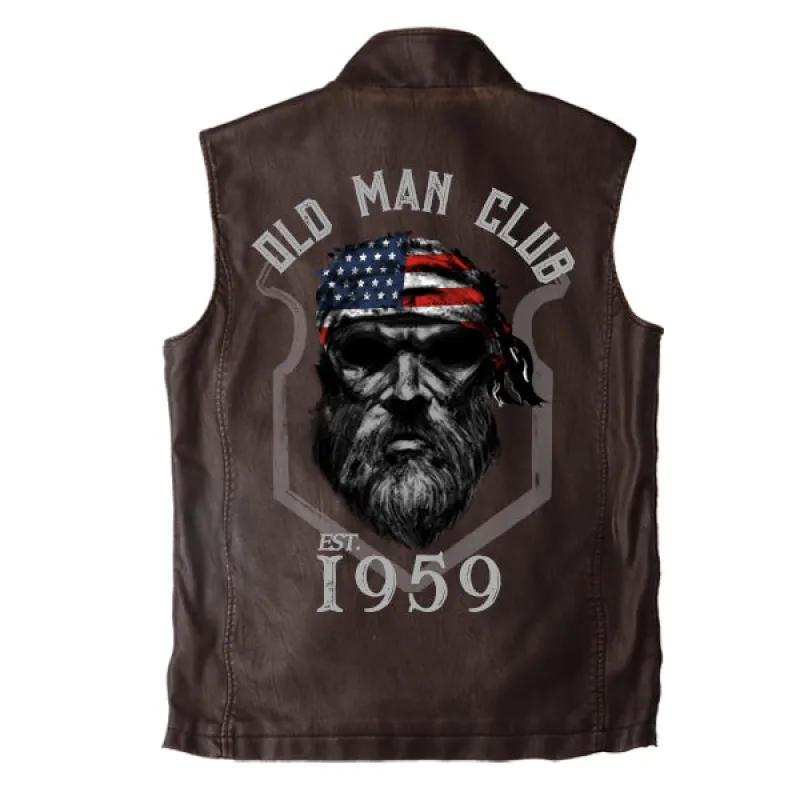 Men's 1959 Old Man Club Vintage Double Collar Vest sold by Manly