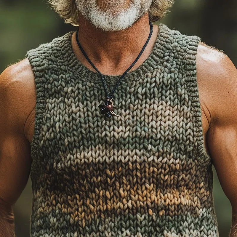 Men's Fashion Camouflage Style Pattern Sleeveless Knitted Tank Top 78378977Z sold by Manly product image thumbnail 3