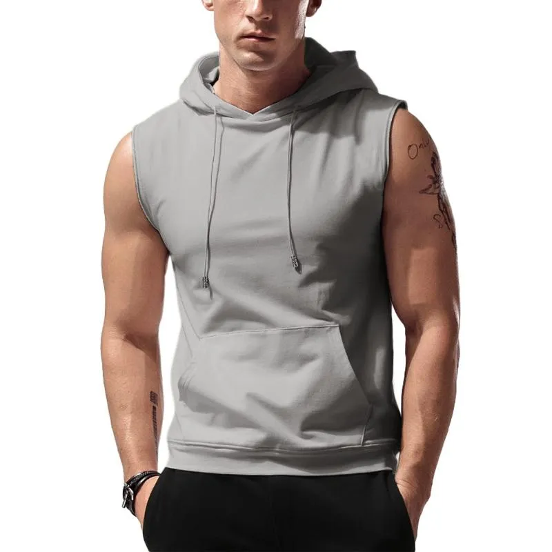 Men's Solid Color Sports Casual Sleeveless Tank Top 28032749Y sold by Manly product image thumbnail 5