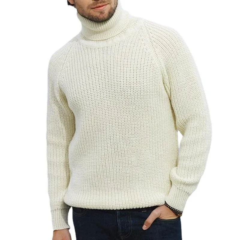 Men's Casual Turtleneck Long Sleeve Pullover Knitwear 38789614M sold by Manly