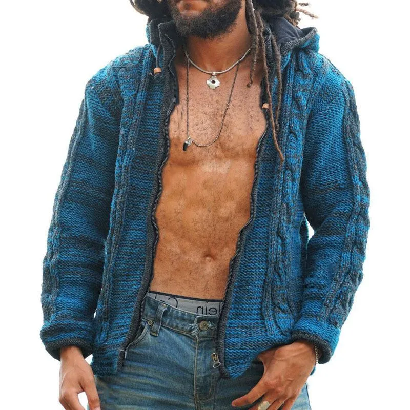 Men's Zip Hooded Knitwear Cardigan 06717996X sold by Manly product image thumbnail 2