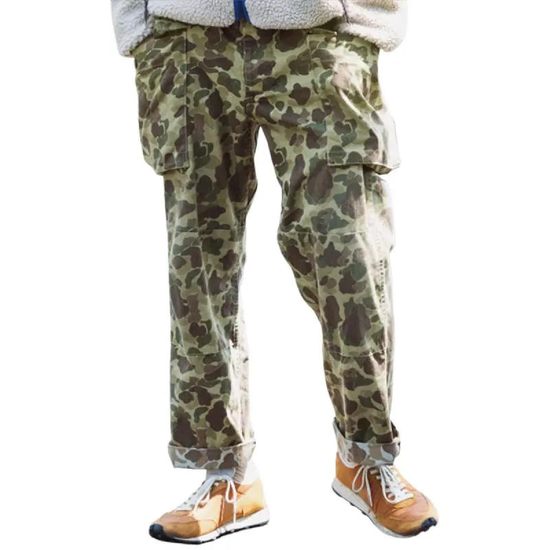 Men's Camouflage Straight Loose Cargo Pants 58915443Z sold by Manly