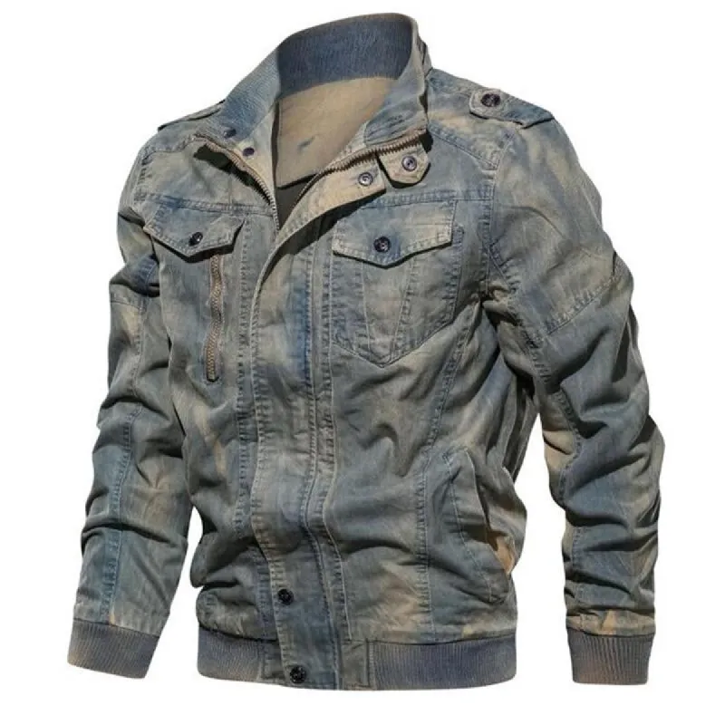 Men's Vintage Distressed Cargo Jackets 94793444Y sold by Manly