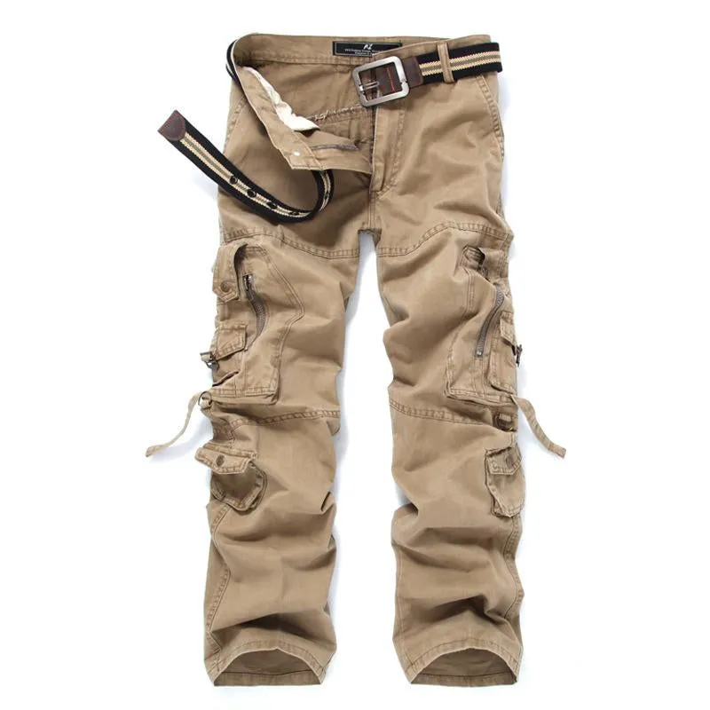 Men's Loose Multi-Pocket Cargo Pants 67742856Y sold by Manly