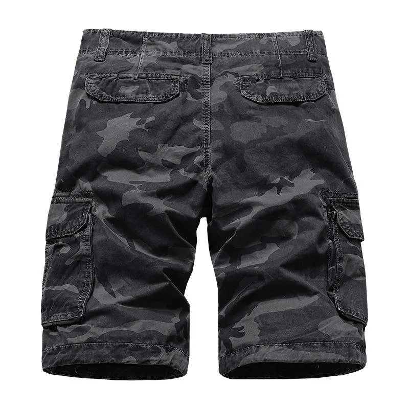 Men's Casual Outdoor Cotton Camouflage Loose Multi-Pocket Work Shorts 10944877M sold by Manly product image thumbnail 3