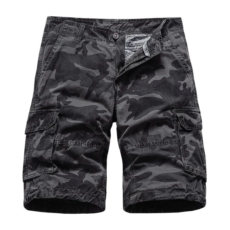 Men's Casual Outdoor Cotton Camouflage Loose Multi-Pocket Work Shorts 10944877M sold by Manly product image thumbnail 2