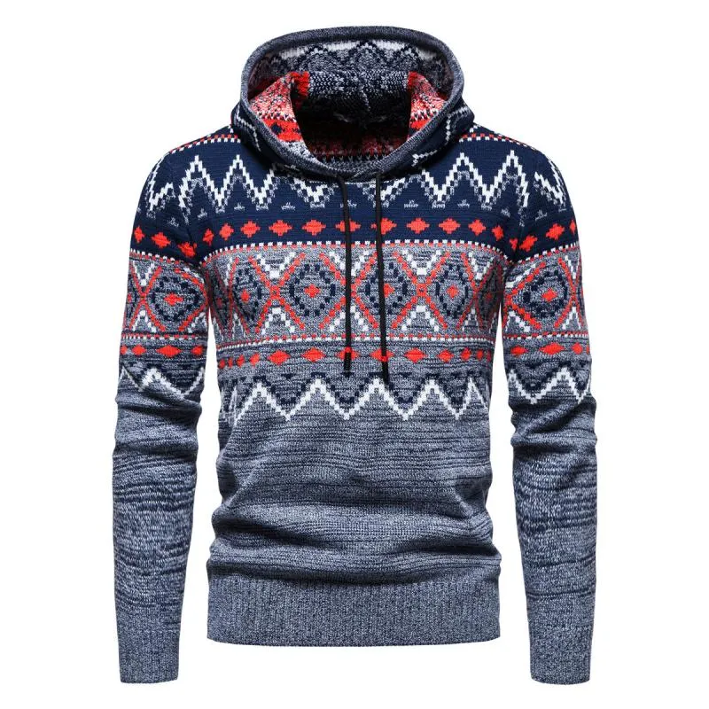 Men's Ethnic Jacquard Pullover Hooded Sweater 77859961M sold by Manly product image thumbnail 2