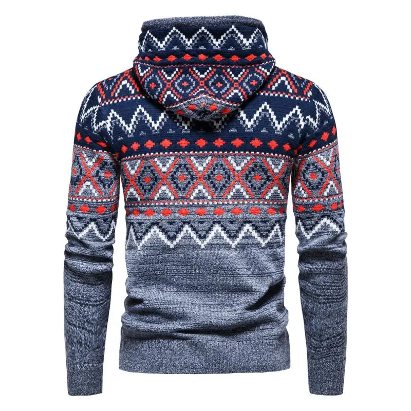 Men's Ethnic Jacquard Pullover Hooded Sweater 77859961M sold by Manly product image thumbnail 3