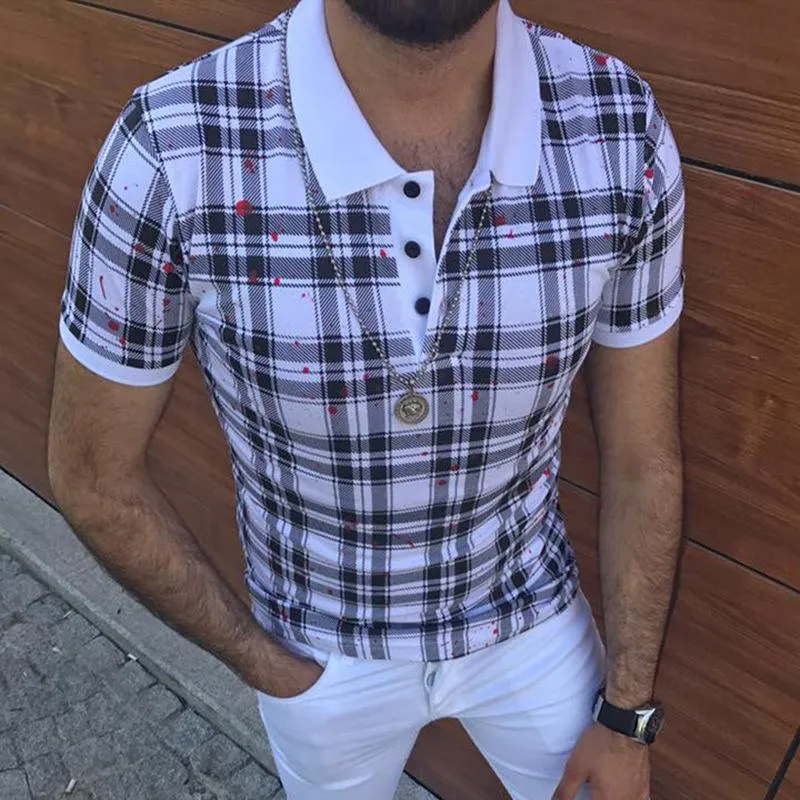 Men's Casual Plaid Short Sleeve Polo Shirt 50447861Y sold by Manly product image thumbnail 2