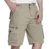 Men's Casual Solid Color Multi-Pocket Cargo Shorts 09603033Y sold by Manly