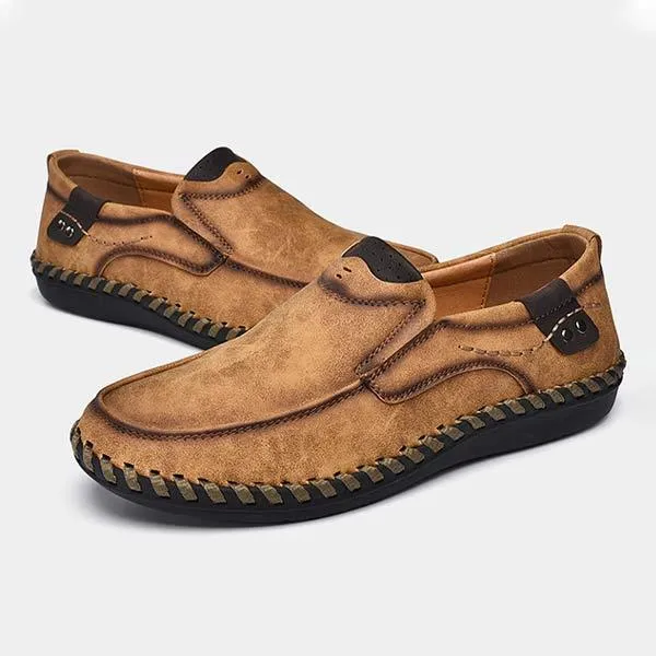 MEN'S RETRO SLIP-ON LEATHER SHOES 09572323 sold by Manly product image thumbnail 3