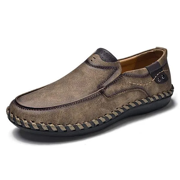 MEN'S RETRO SLIP-ON LEATHER SHOES 09572323 sold by Manly product image thumbnail 5