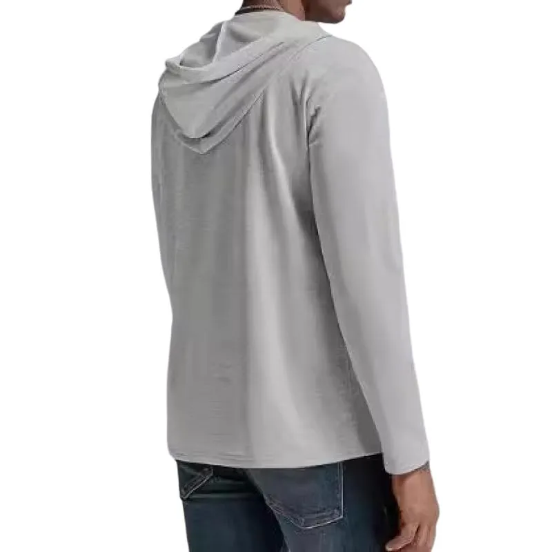 Men's Casual Solid Color Slim Fit Long Sleeve Hooded T-Shirt 98980320M sold by Manly product image thumbnail 5