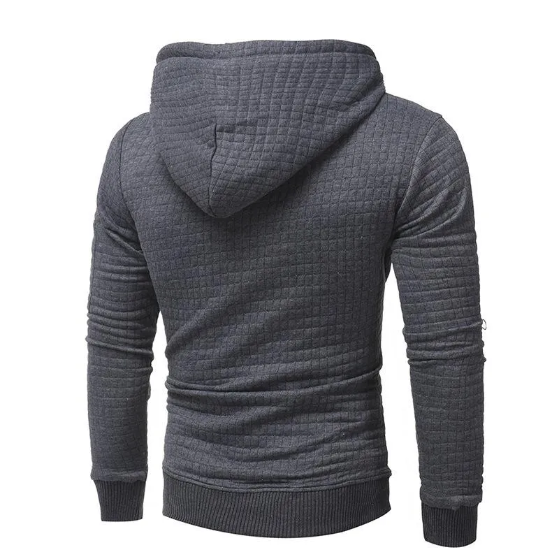 Men's Zipper Decor Loose Fit Casual Hoodie 22625474Z sold by Manly product image thumbnail 4