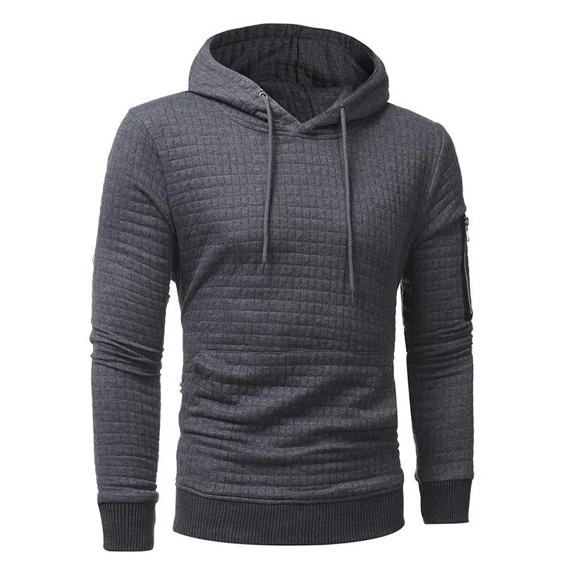 Men's Zipper Decor Loose Fit Casual Hoodie 22625474Z sold by Manly product image thumbnail 3