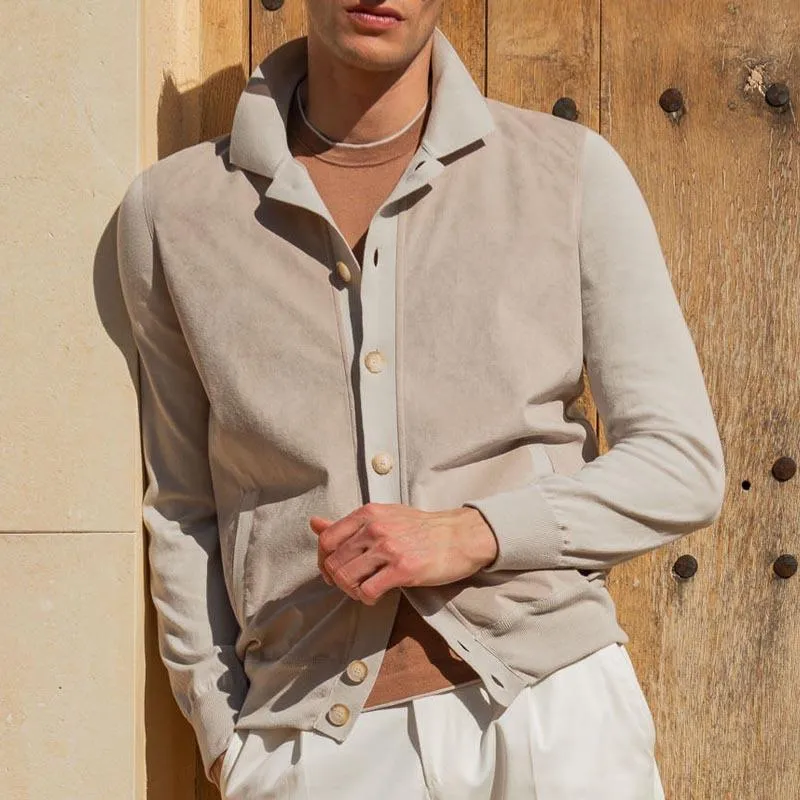 Men's Solid Lapel Single Breasted Casual Jacket 38877751Z sold by Manly product image thumbnail 3