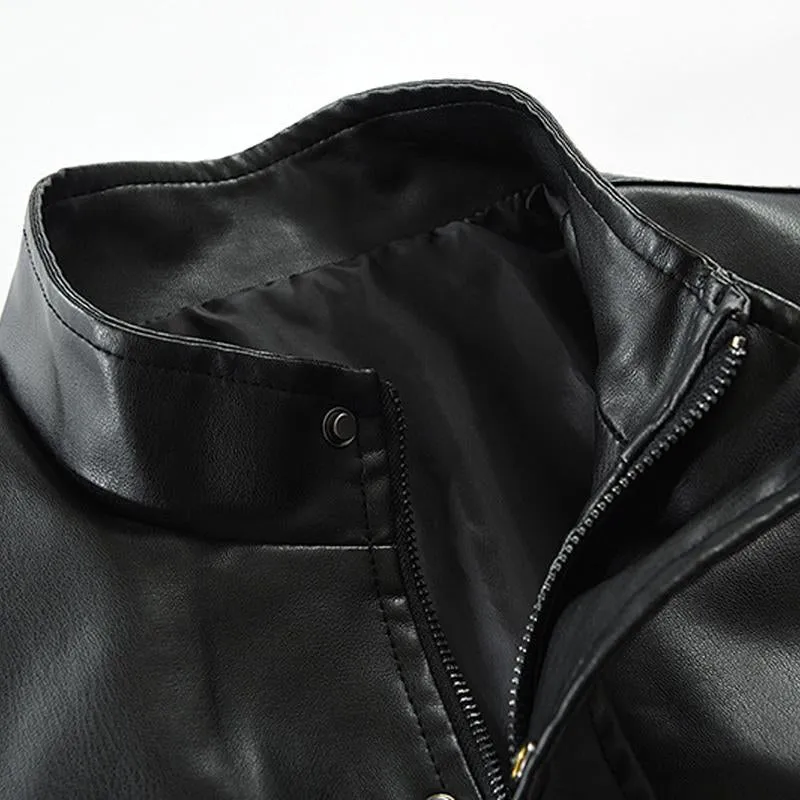 Men's Vintage Motorcycle Pocket Leather Jacket 30084640Y sold by Manly product image thumbnail 3