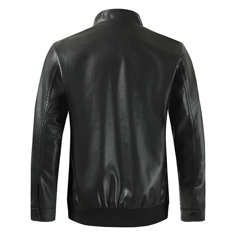 Men's Vintage Motorcycle Pocket Leather Jacket 30084640Y sold by Manly product image thumbnail 2