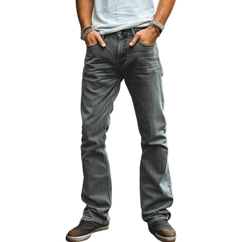 Men's Vintage Washed Distressed Straight Jeans 70942383M sold by Manly