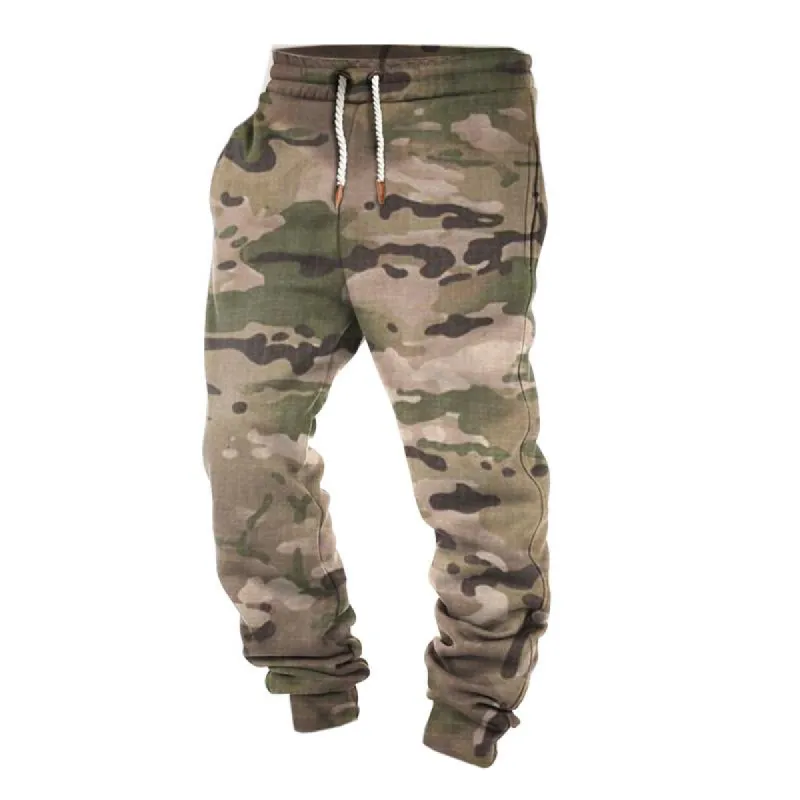 Men's Casual Camouflage Print Drawstring Sweatpants 31620534Y sold by Manly