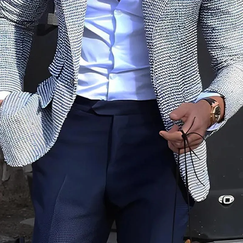 Men's Printed Two-button Casual Blazer 79806843X sold by Manly product image thumbnail 3