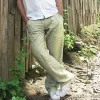 Men's Casual Straight Drawstring Loose Trousers 58622955M sold by Manly