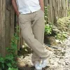Men's Casual Straight Drawstring Loose Trousers 58622955M sold by Manly