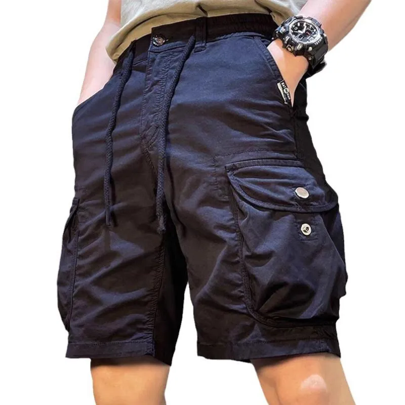 Men's Retro Casual Loose Straight Cargo Shorts 79758592X sold by Manly