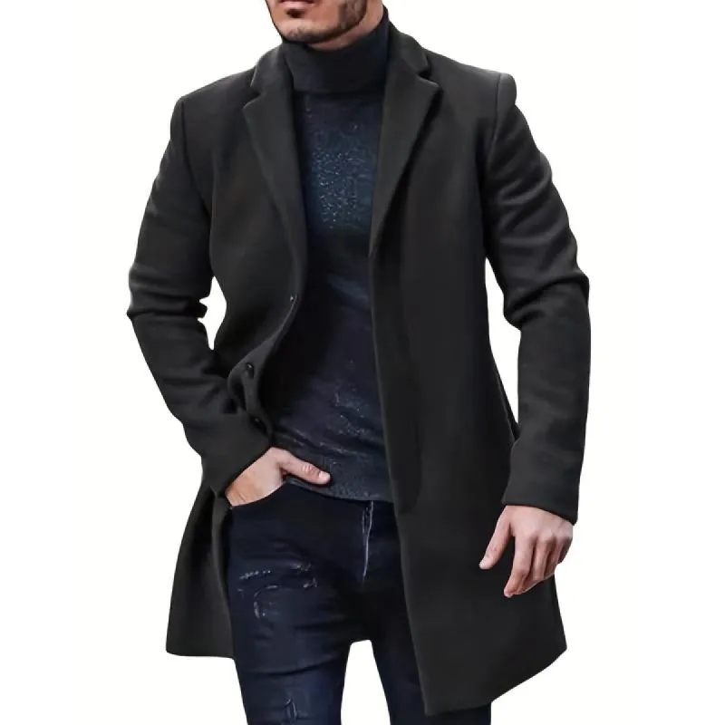 Men's British Retro Mid-length Trench Coat 63985230X sold by Manly