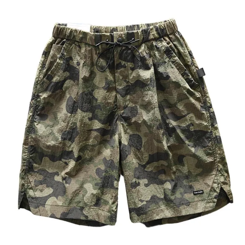 Men's Vintage Washed Thin Elastic Waist Cargo Shorts 62641750M sold by Manly