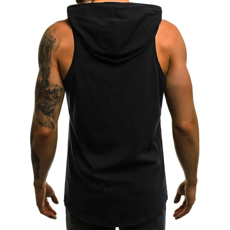 Men's Casual Sports Flag Print Hooded Tank Top 87457189Y sold by Manly product image thumbnail 2