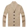 Men's Lapel Knit Cardigan Jacket 58580046X sold by Manly