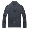 Men's Lapel Knit Cardigan Jacket 58580046X sold by Manly