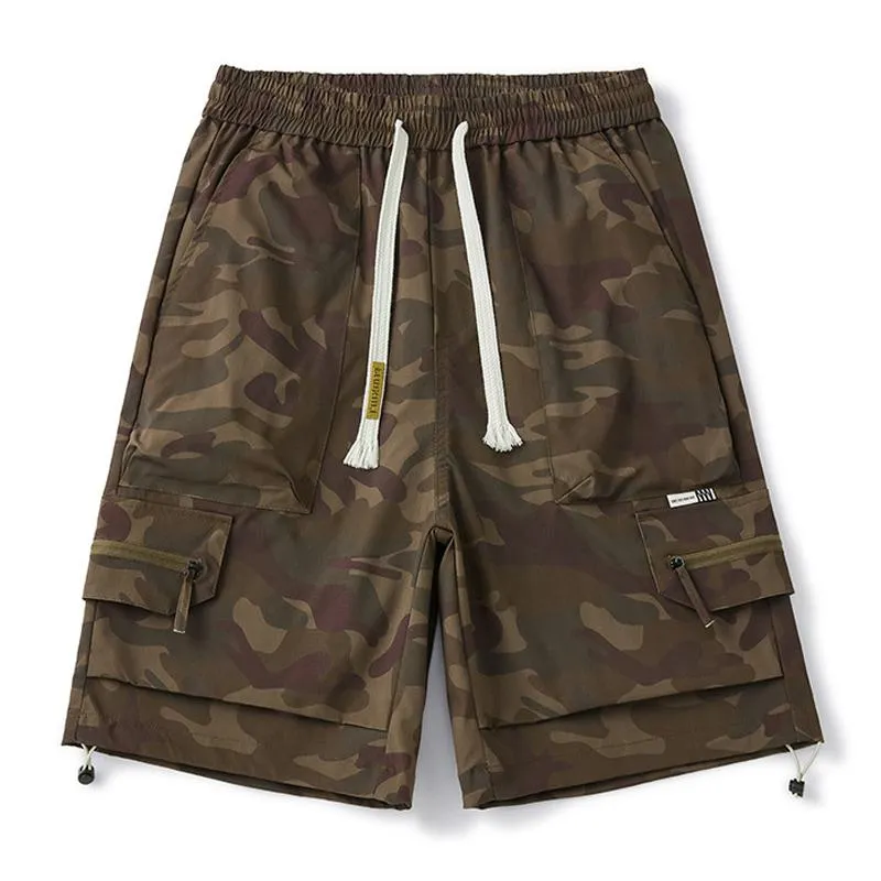 Men's Casual Loose Camouflage Quick-drying Cargo Shorts 24175568M sold by Manly product image thumbnail 2