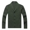 Men's Lapel Knit Cardigan Jacket 58580046X sold by Manly