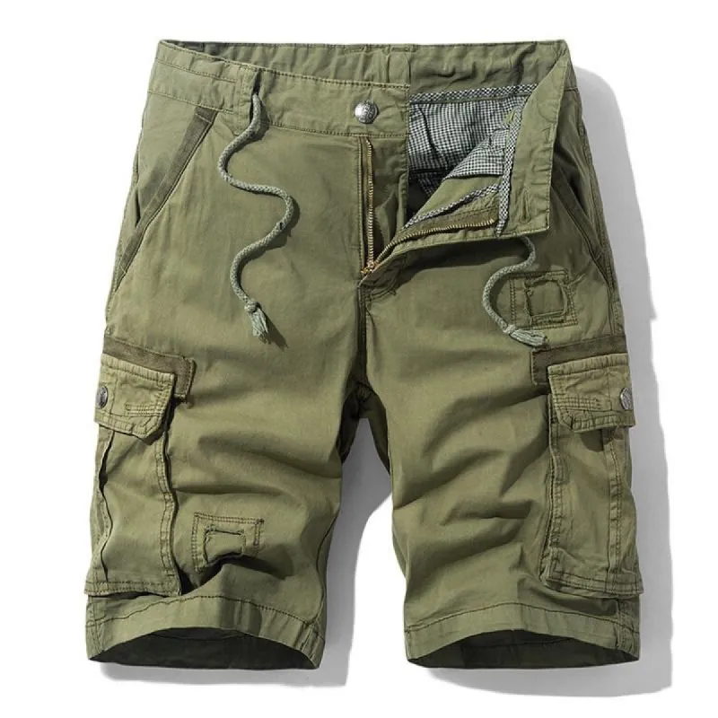 Men's Casual Cotton Washed Distressed Straight Cargo Shorts 58115336M sold by Manly
