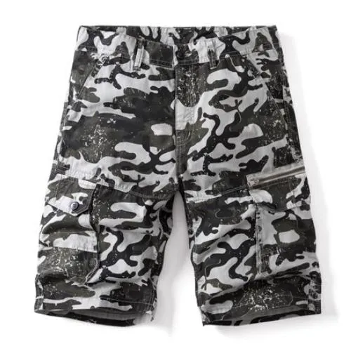 Men's Casual Outdoor Camouflage Loose Multi-pocket Cargo Shorts 37933660M sold by Manly product image thumbnail 4