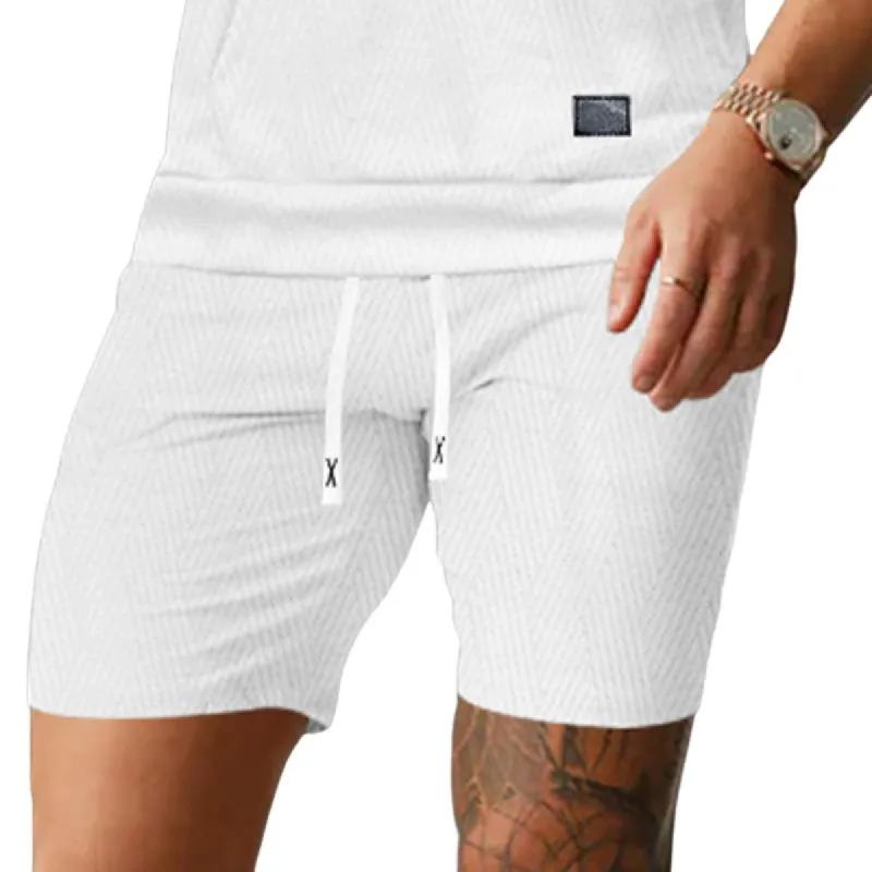 Men's Solid Color Jacquard Dark Pattern Shorts 76094865X sold by Manly