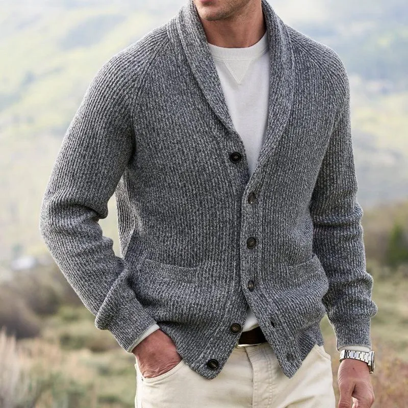 Men's Lapel Cardigan Button Knit Sweater 40231723X sold by Manly product image thumbnail 4