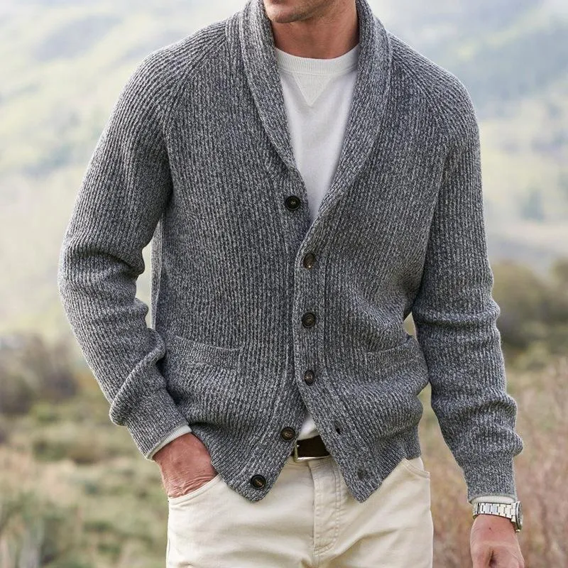 Men's Lapel Cardigan Button Knit Sweater 40231723X sold by Manly product image thumbnail 3